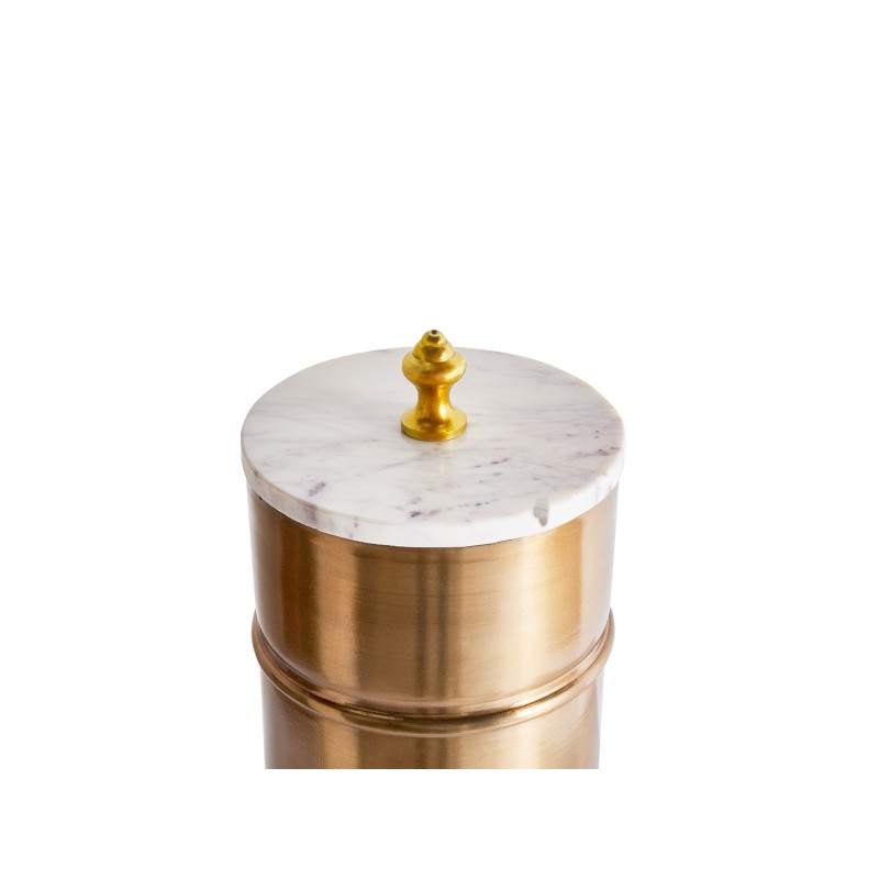 Pojemnik Dekoracje ALMAY Metal Złoty