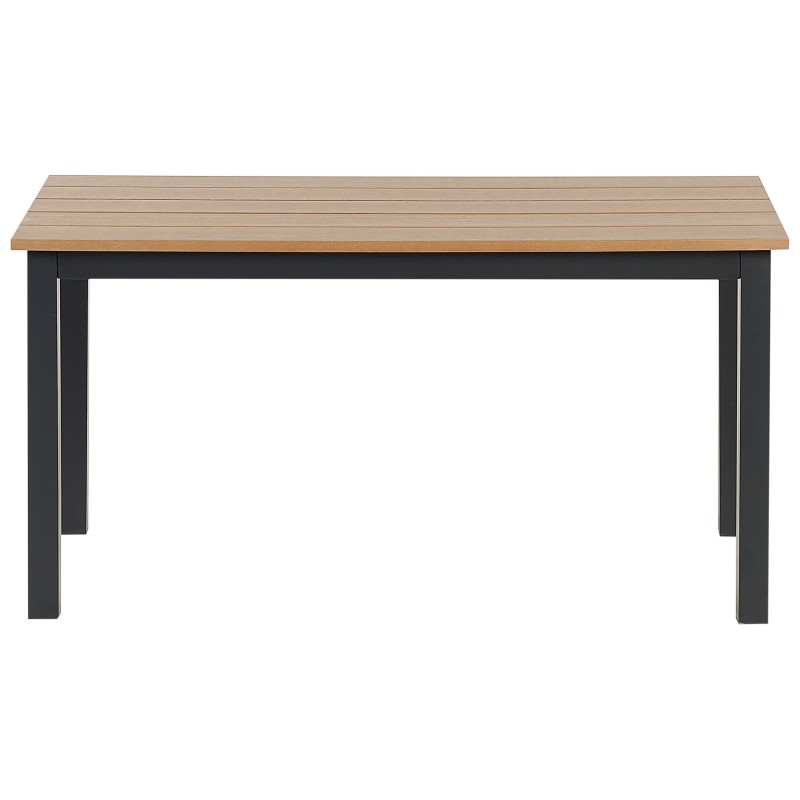 Stół ogrodowy MESSINA 96 cm 52 cm Czarny