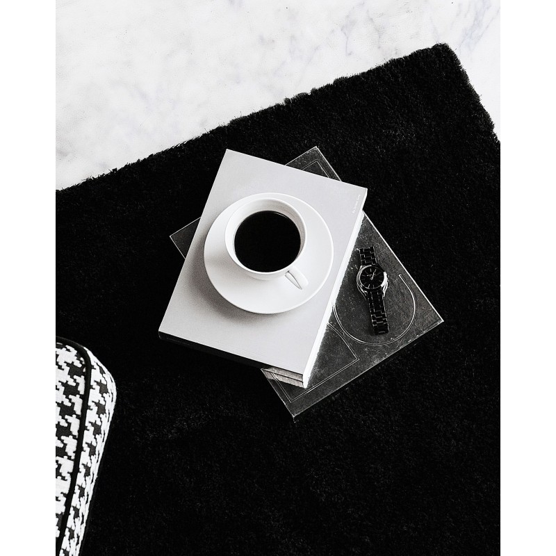 Dywan shaggy 200 x 300 cm czarny DEMRE