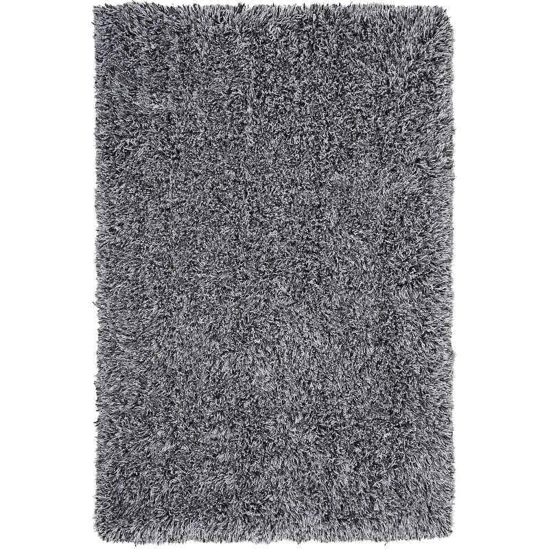 Dywan shaggy 140 x 200 cm czarno-biały CIDE
