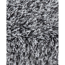 Dywan shaggy 140 x 200 cm czarno-biały CIDE