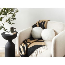 Zestaw 2 poduszek dekoracyjnych RUTABAGA Boucle 30 x 30 cm Biały Jednolity