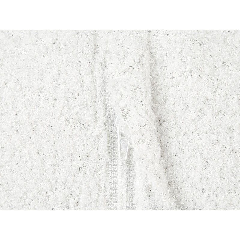 Zestaw 2 poduszek dekoracyjnych RUTABAGA Boucle 30 x 30 cm Biały Jednolity