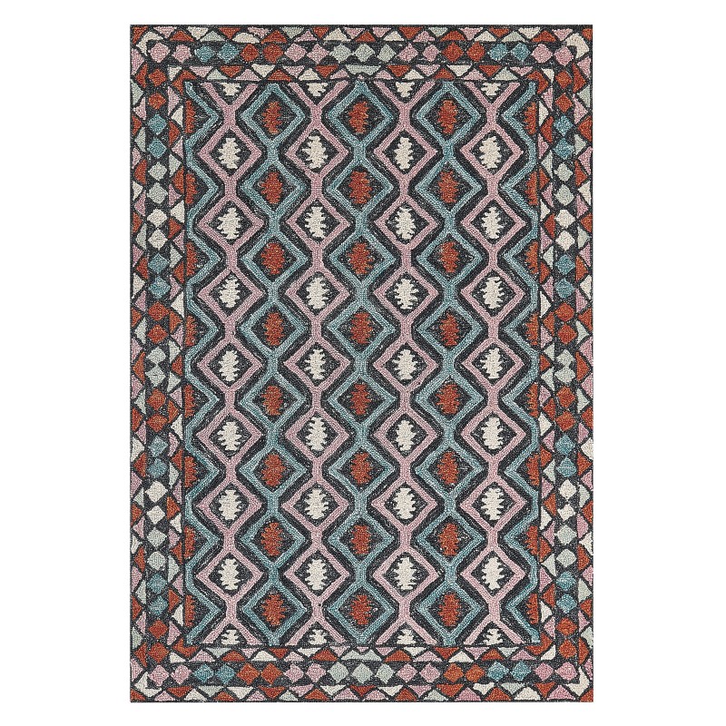 Dywan wełniany 140 x 200 cm wielokolorowy HAYMANA