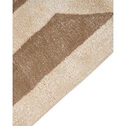 Dywan z wiskozy 160 x 230 cm beżowo-brązowy MAHRIN