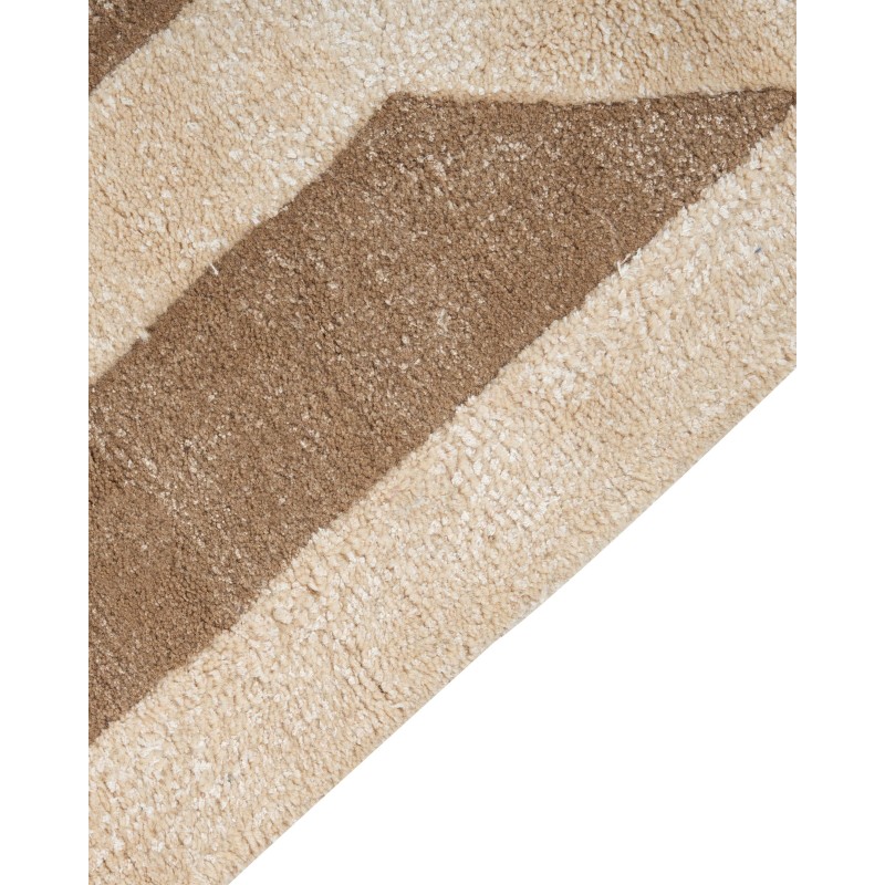 Dywan z wiskozy 160 x 230 cm beżowo-brązowy MAHRIN
