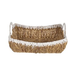 Zestaw 3 koszy CAMPHA Plecionka Naturalny