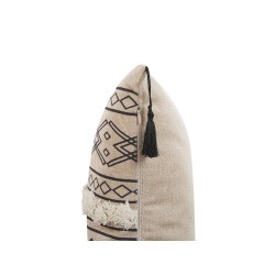 Zestaw 2 poduszek dekoracyjnych PULMONARIA 30 x 50 cm Beżowy Wzór geometryczny