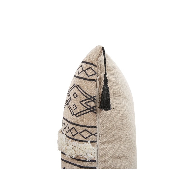 Zestaw 2 poduszek dekoracyjnych PULMONARIA 30 x 50 cm Beżowy Wzór geometryczny