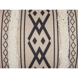 Zestaw 2 poduszek dekoracyjnych PULMONARIA 30 x 50 cm Beżowy Wzór geometryczny