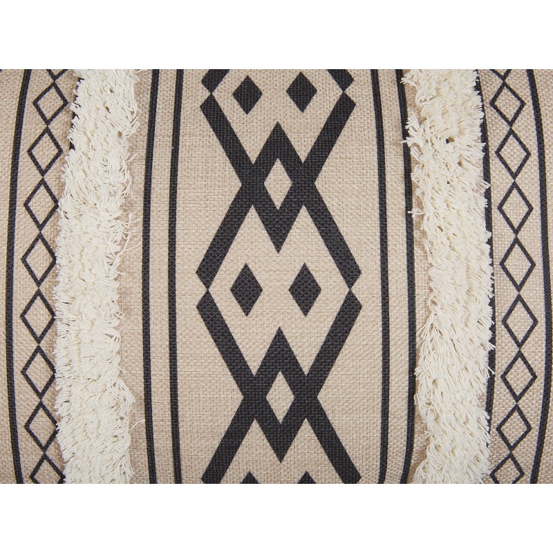 Zestaw 2 poduszek dekoracyjnych PULMONARIA 30 x 50 cm Beżowy Wzór geometryczny