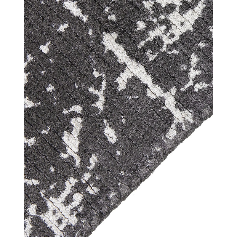 Dywan z wiskozy 80 x 150 cm ciemnoszary HANLI
