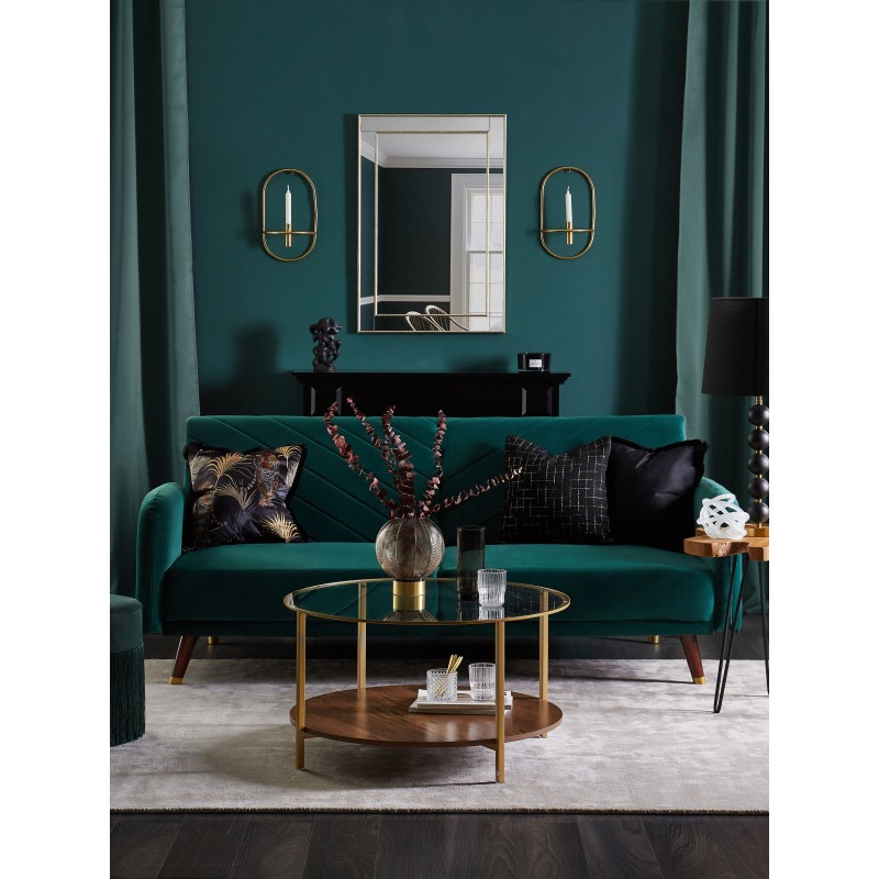 Zestaw 2 poduszek dekoracyjnych RAMTEK Welur 45 x 45 cm Czarny Wzór zwierzęcy