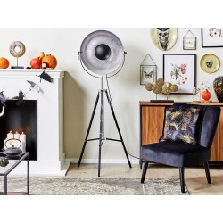 Zestaw 2 poduszek dekoracyjnych RAMTEK Welur 45 x 45 cm Czarny Wzór zwierzęcy