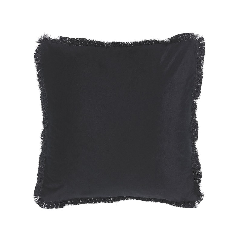 Zestaw 2 poduszek dekoracyjnych RAMTEK Welur 45 x 45 cm Czarny Wzór zwierzęcy