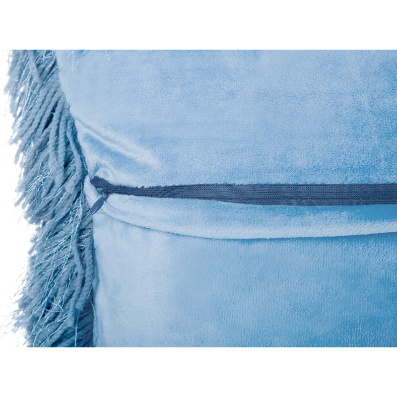 Zestaw 2 poduszek dekoracyjnych CIDE 45 x 45 cm Niebieski Jednolity