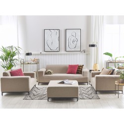 Zestaw ogrodowy ze stolikiem dla 5 osób ROVIGO Beżowy