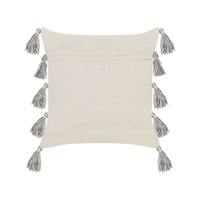 Poduszka dekoracyjna HELICONIA Bawełna 45 x 45 cm Beżowy W paski