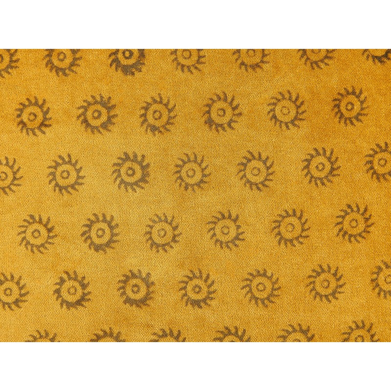 Zestaw 2 poduszek dekoracyjnych RAPIS Welur 45 x 45 cm Żółty Wzór geometryczny