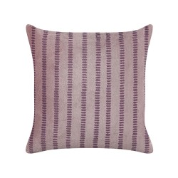 Poduszka dekoracyjna AGAPANTHUS Welur 45 x 45 cm Różowy W paski