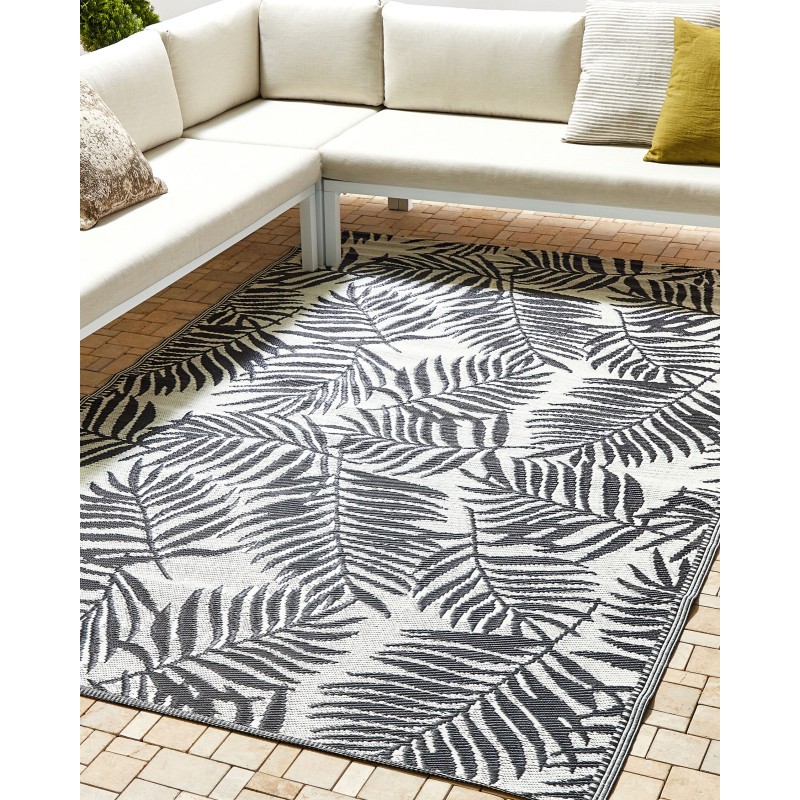 Dywan zewnętrzny 180 x 270 cm czarny KOTA