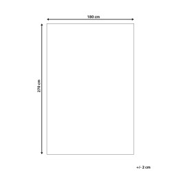 Dywan zewnętrzny 180 x 270 cm czarny KOTA