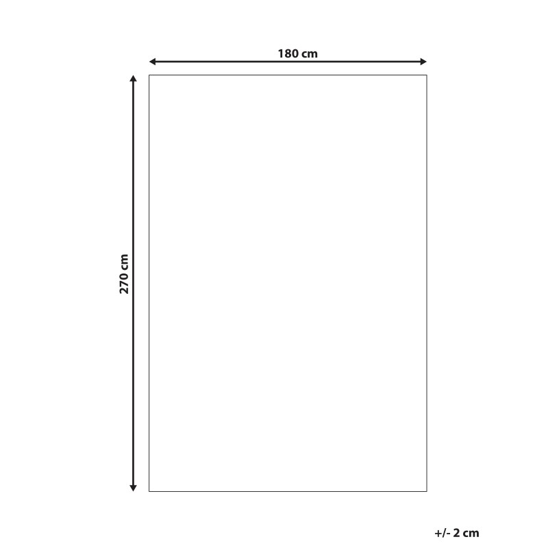Dywan zewnętrzny 180 x 270 cm czarny KOTA