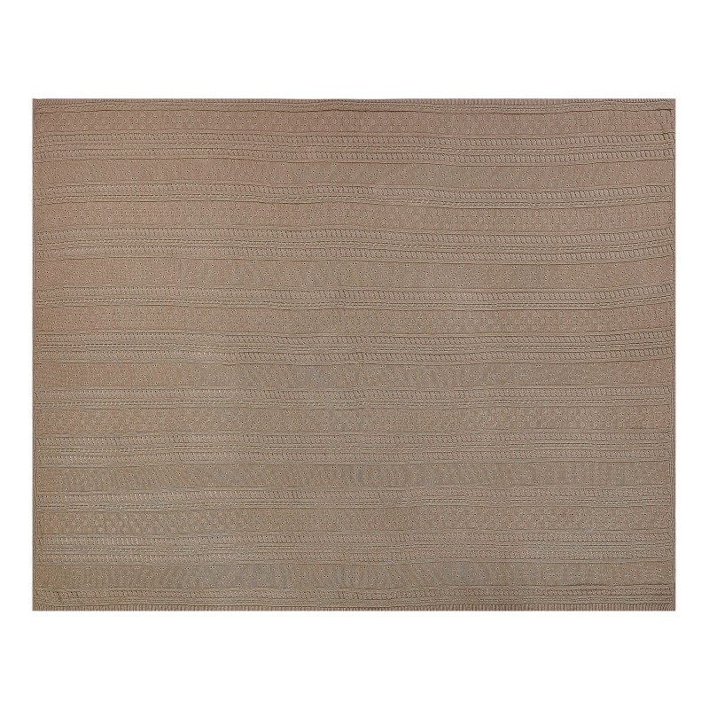 Narzuta na łóżko DAULET Bawełna 150 x 200 cm Brązowy