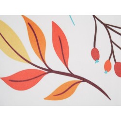 Zestaw 2 poduszek dekoracyjnych VISCARIA Welur 45 x 45 cm Kolorowy Wzór roślinny