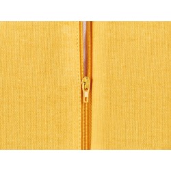 2 bawełniane poduszki dekoracyjne motyw tęczy 45 x 45 cm żółte LEEA