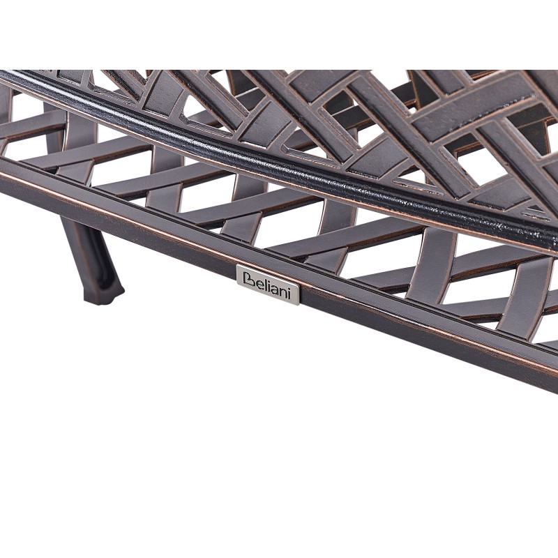 Ławka ogrodowa STAGGIA 104 cm Metal Brązowy