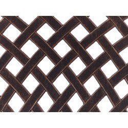 Ławka ogrodowa STAGGIA 104 cm Metal Brązowy