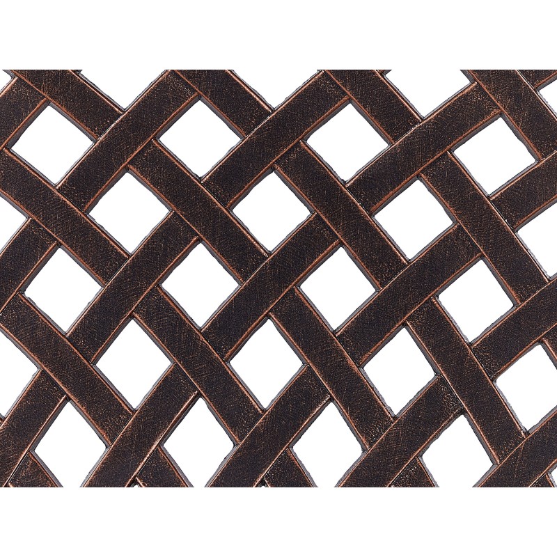 Ławka ogrodowa STAGGIA 104 cm Metal Brązowy