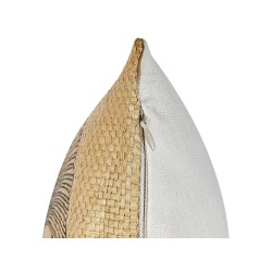 Zestaw 2 poduszek dekoracyjnych WAKAD 45 x 45 cm Beżowy Wzór roślinny