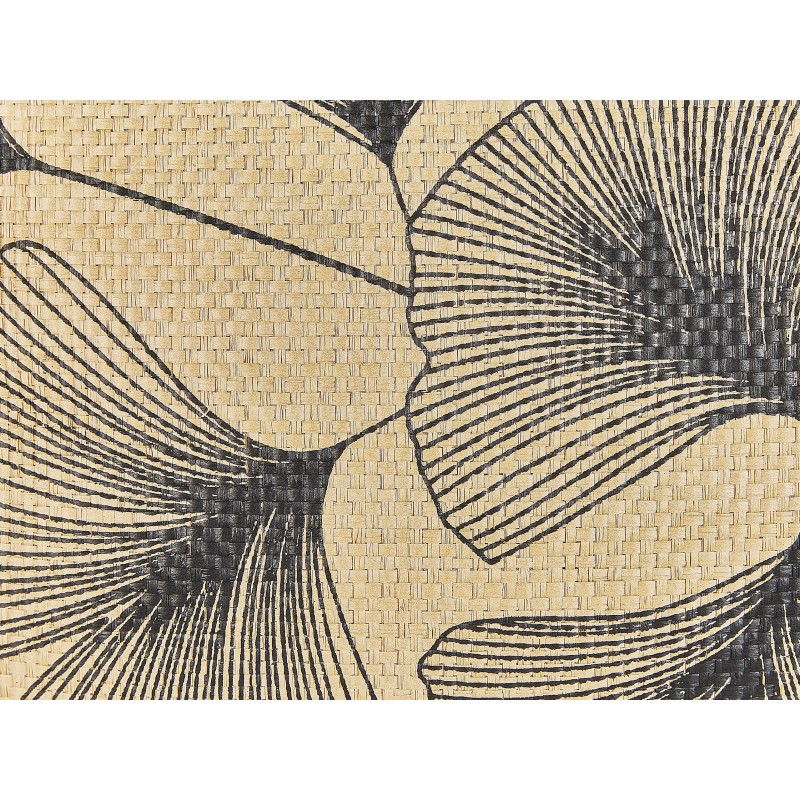 Zestaw 2 poduszek dekoracyjnych WAKAD 45 x 45 cm Beżowy Wzór roślinny