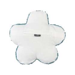 2 bawełniane poduszki dekoracyjne dla dzieci kwiaty 30 x 30 cm niebieskie SORREL