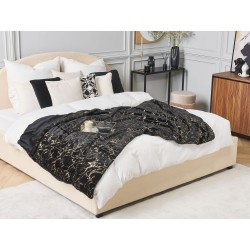 Koc GODAVARI 130 x 180 cm Czarny