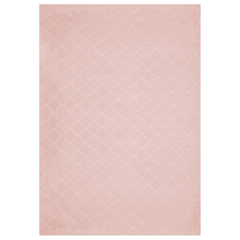 Dywan sztuczne futro królika 160 x 230 cm różowy GHARO