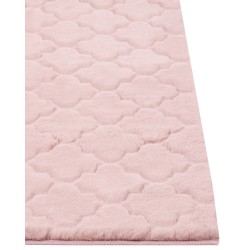 Dywan sztuczne futro królika 160 x 230 cm różowy GHARO