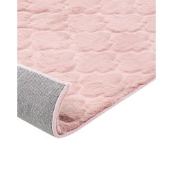 Dywan sztuczne futro królika 160 x 230 cm różowy GHARO