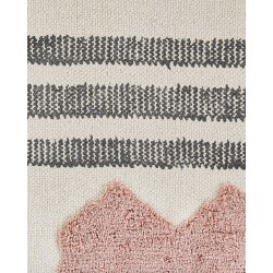 Dywan bawełniany 160 x 230 cm beżowo-czarny MURADIYE