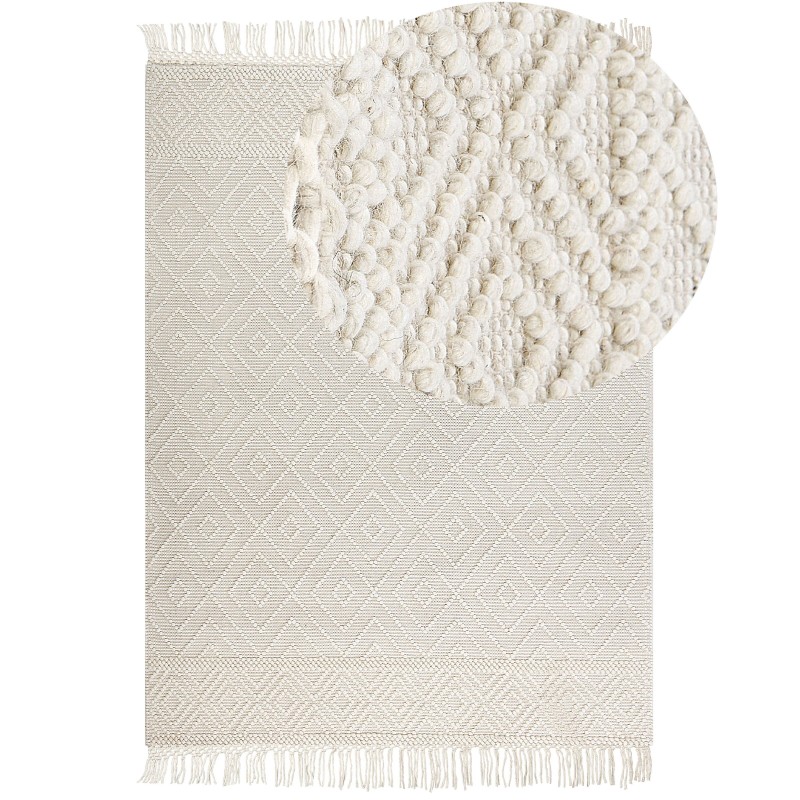 Dywan wełniany 160 x 230 cm beżowy DARENDE