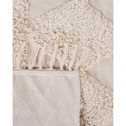 Dywan bawełniany 80 x 150 cm beżowy DIDIM