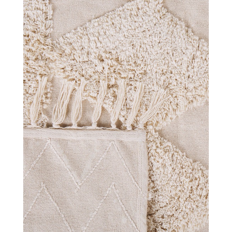 Dywan bawełniany 80 x 150 cm beżowy DIDIM