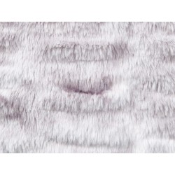 Zestaw 2 poduszek dekoracyjnych MACODES Sztuczne futro 45 x 45 cm Jasnoszary Jednolity