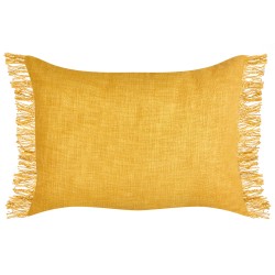 Zestaw 2 poduszek dekoracyjnych MABA Bawełna 50 x 35 cm Żółty Jednolity