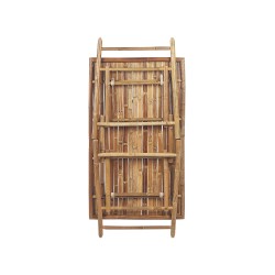 Stół ogrodowy MOLISE 120 cm 69 cm Drewno bambusowe Jasnobrązowy