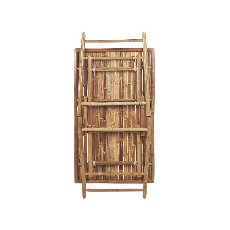 Stół ogrodowy MOLISE 120 cm 69 cm Drewno bambusowe Jasnobrązowy