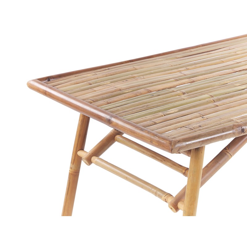 Stół ogrodowy MOLISE 120 cm 69 cm Drewno bambusowe Jasnobrązowy