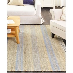 Dywan z juty 160 x 230 cm beżowo-niebieski TALPUR